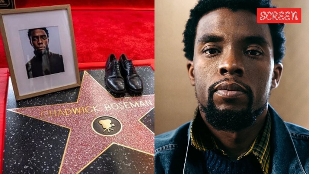 Chadwick Boseman honoured with Hollywood Walk of Fame star; actor’s wife places his shoes on the star, Black Panther director Ryan Coogler breaks down | Hollywood News Chadwick Boseman honoured with Hollywood Walk of Fame star; actor’s wife places his shoes on the star, Black Panther director Ryan Coogler breaks down | Hollywood News