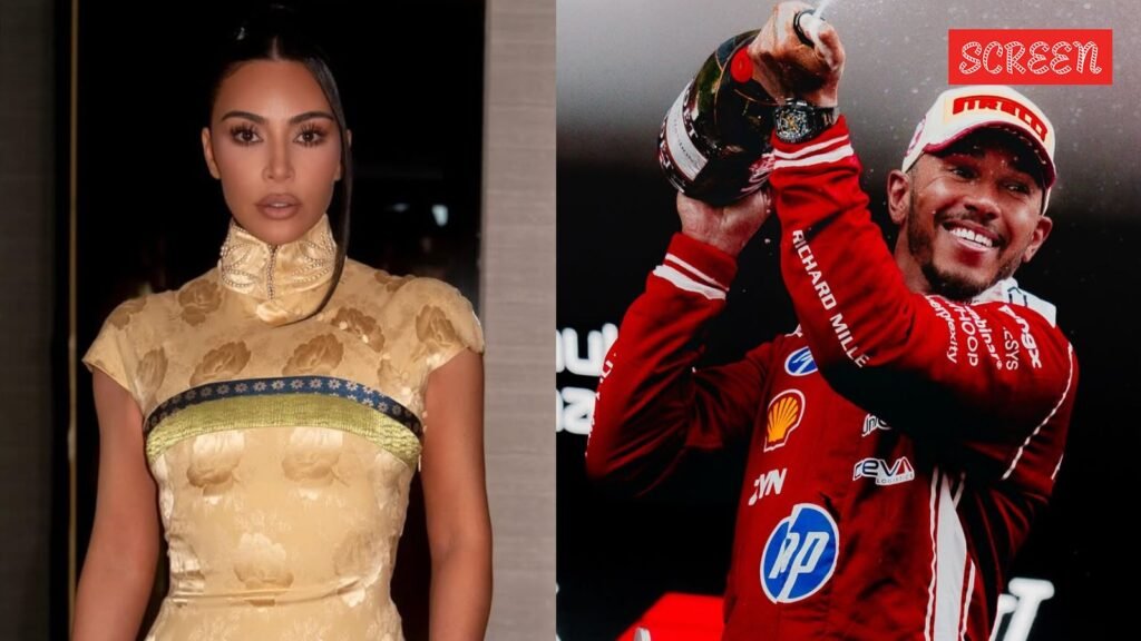 Lewis Hamilton’s kiss for Kim Kardashian after Monaco podium finish goes viral | Hollywood News Lewis Hamilton’s kiss for Kim Kardashian after Monaco podium finish goes viral | Hollywood News